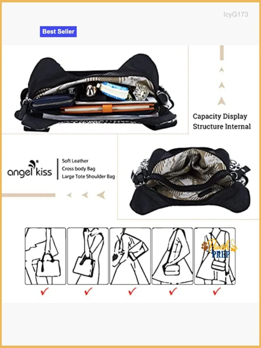 Large Hobo Shoulder Bag with Tassel Washed PU Leather Satchel